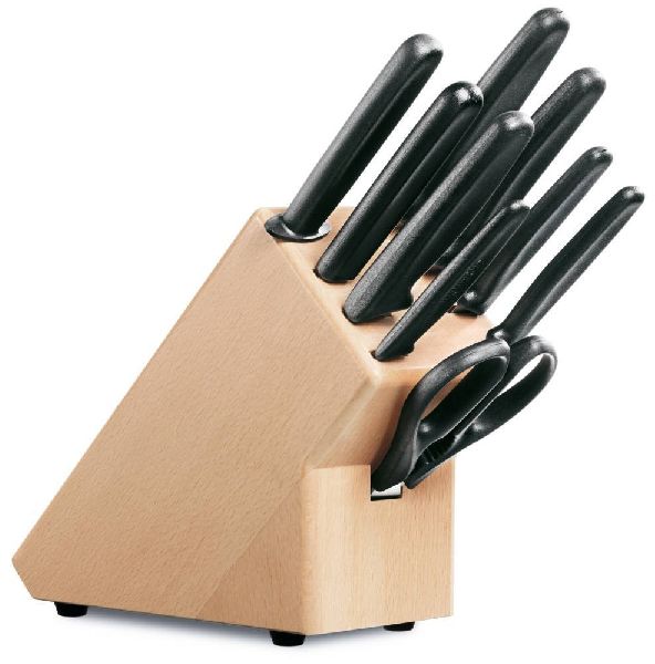 Wood Cutlery Block Set