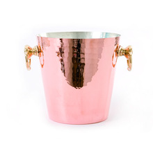 Copper plated hammered wine bucket, Certification : FDA, CE / EU, SGS