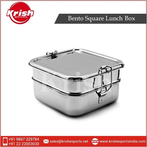 Stainless Steel Bento Square Lunch Box, Feature : Eco Friendly