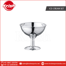 Stainless Steel Ice Cream Cup, Size : 9 cm 