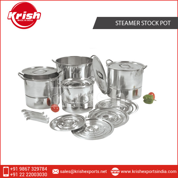 Steel Stock Pots & Steamer, Feature : Eco-Friendly, Stocked