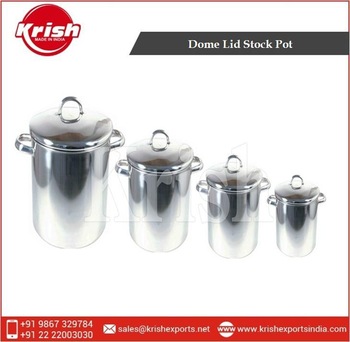 Stock Pot Sets With Dome Lid