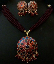 Meena enamel jewellery necklace