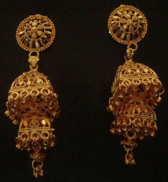 Traditional Indian gold plated earring, Occasion : Anniversary, Engagement