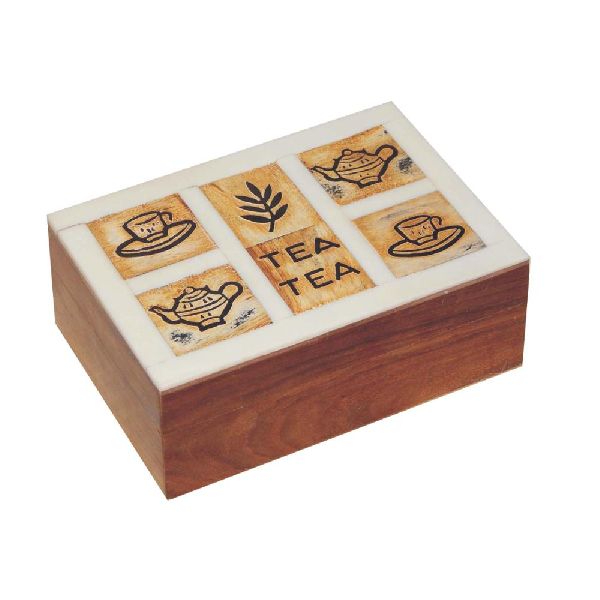 Rectangle Board Wooden Tea Box, for Tableware, Size : 20.5X14X8 cm
