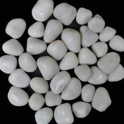 Crystal White Pebble Stone / Black Landscape Stone Pebble