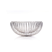 Stainless Steel Fruit Bowl, Color : shiny nickel