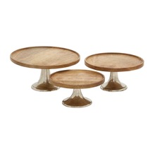 Wooden Cake Stand, Size : 10X5, 12X6, 14X7 INCH