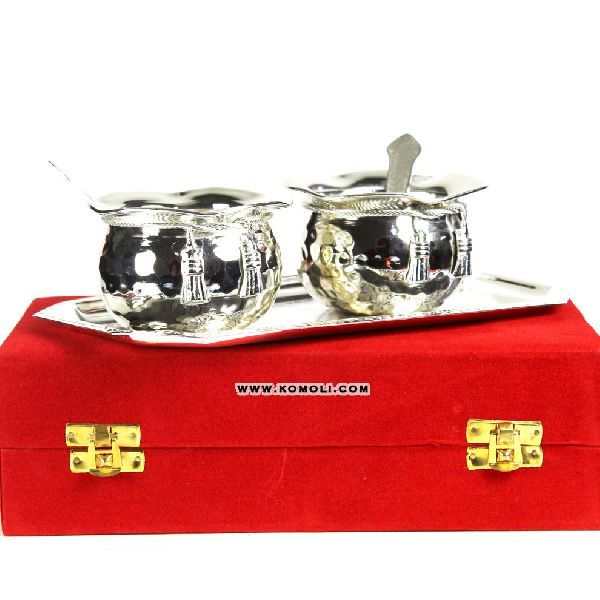 Silver Plated Handi Tie Bowl Set