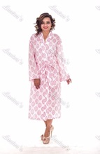 100% Cotton Dressing Gown robe, Technics : Printed