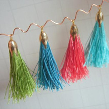 Handmade Silk Thread Tassel, for Cellphone, Curtain, Decorative, Garment, Home Textile