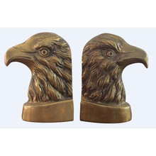 Eagle brass bookends