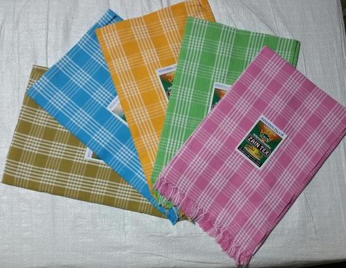 Plain Checked Cotton Towel, Packaging Type : Bale Packing