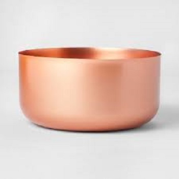 Smooth Copper Serving Bowl