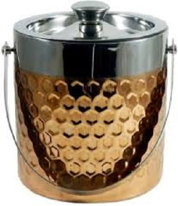 Stainless Steel Hammered Ice Bucket, Feature : Eco-Friendly