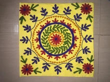 Colourful Embroidery Suzani Cushion Cover, Feature : Comfortable