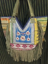 Cotton Fabric Handmade Zari Tote Bag, Gender : Women