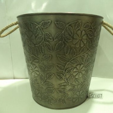 Leaf embossed pot, for Balcony Gbarden, Color : Customized