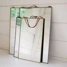 Brass Rectangular Free Standing Gold Mirror Frame