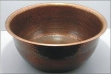 Foot Soak Copper Hammered Pedicure Bowl, for Souvenir