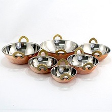 Hammered Copper Kadai Serving Dish, Feature : Eco-Friendly