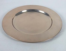 Round Copper Finished Charger Plate, Feature : Eco-Friendly
