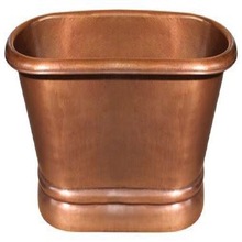 copper oval bath tube