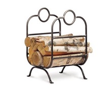 handmade metal log holder