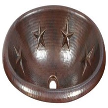 oval copper sink