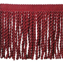 Red Cranberry Bullion Rope Fringe