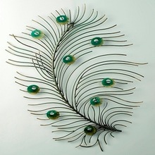 Hand painted peacock feather, for Home Decoration, Feature : High Quality