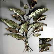 Iron silver gold color leaf, Technique : Painted