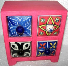 Ceramic Wood Jewelry Utility Storage Box, for Spice, Feature : Eco-Friendly, Stocked