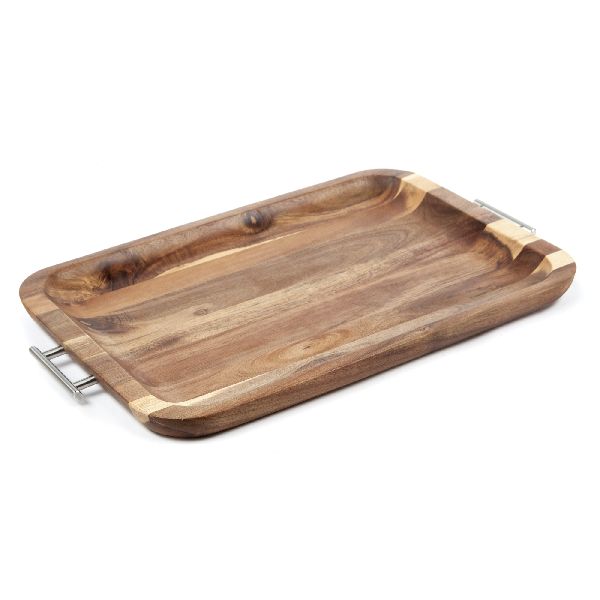 hotel serving wooden tray