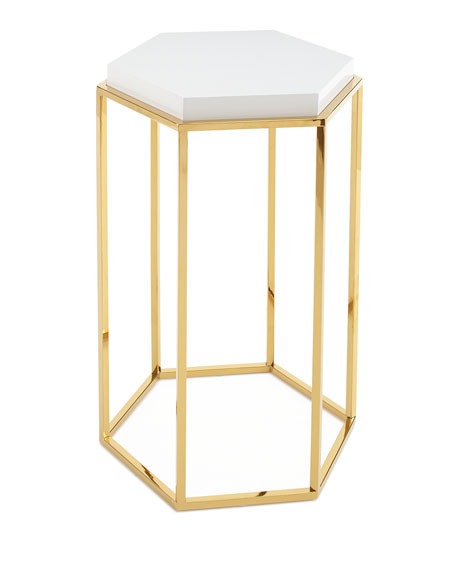 Metal side table Gold Plated