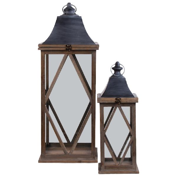 Tall wood lantern