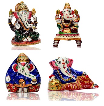 Ganpati Statue idol Meenakari Painting