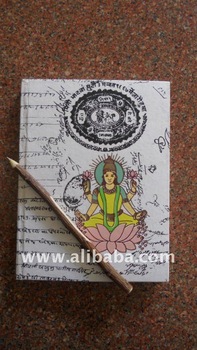 Handmade paper Diary with neem Pen