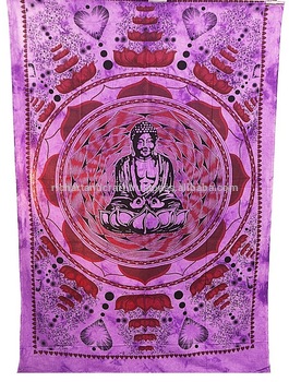 Purple Budha Wall Hanging Tapestry