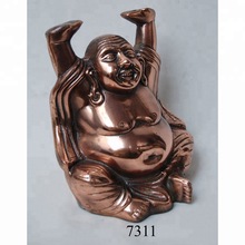 Metal Aluminum Laughing Buddha Statue, Style : Religious