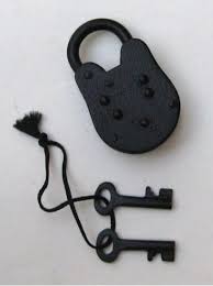 Black Antique Iron Lock