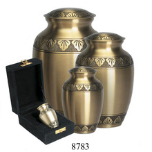 Metal Brass Funeral Cremation Urn, for Adult, Style : European Style