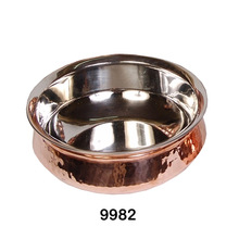 Copper Steel Hammered Hyderabadi Handi, Feature : Eco-Friendly