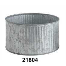 Galvanized Corrugated Tin Planter