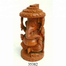 Hand Carved Wooden Religious Statue