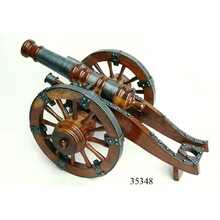 Handcrafted Wooden Cannon Replica