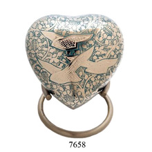 Metal Heart Cremation Pet Urn, Style : American Style