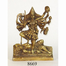 Metal Kali Brass Statue, Style : Religious