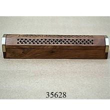 wooden incense coffin burner