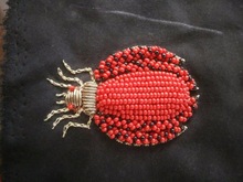 Beetle Beads Brooch